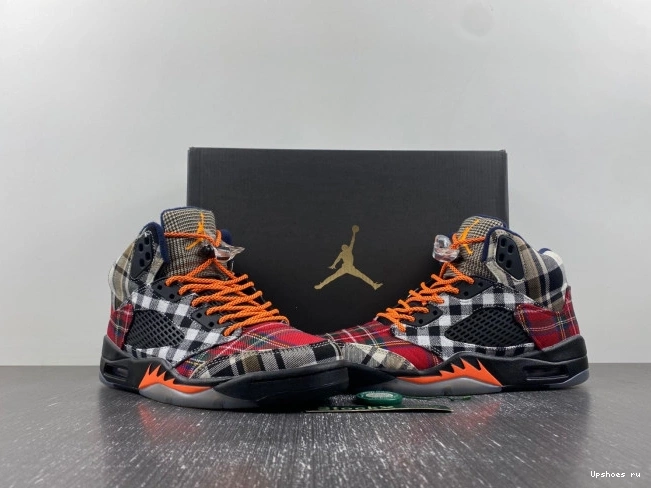 Plaid Jordan Retro  5 FD4814-008 0719
